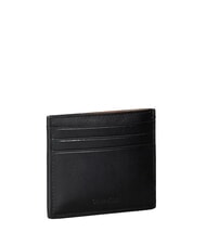 CALVIN KLEIN BOLD CK SUEDE Flacher Kartenhalter aus Leder - Brieftaschen Herren