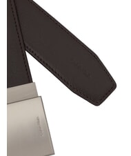 CALVIN KLEIN DRESS PLAQUE Lederg&uuml;rtel - G&uuml;rtel