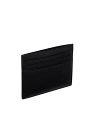 CALVIN KLEIN PREMIUM LEATHER Flacher Kartenhalter aus Leder auf Schwarz - Brieftaschen Herren - 2