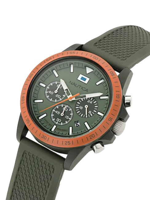 ONE ECO CRONO Multifunktionsuhr grau und gr&uuml;n - Uhren