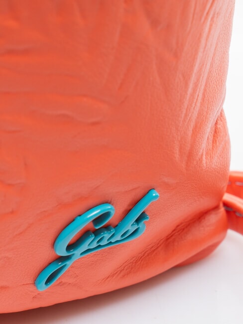 BEYONCE M Clutch aus Leder mit Schultergurt Lachs - Damentaschen