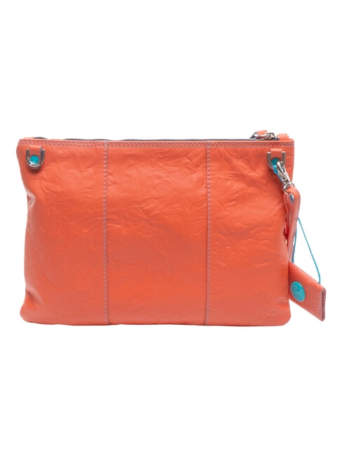 BEYONCE M Clutch aus Leder mit Schultergurt Lachs - Damentaschen