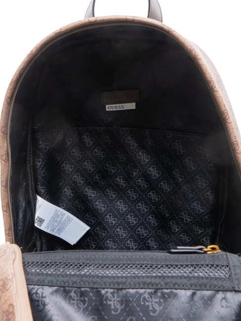 MILANO2 4G Print Rucksack beige/braun/blau - Rucks&auml;cke f&uuml;r Schule &amp; Freizeit
