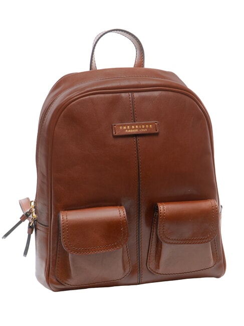 FLORA Lederrucksack BRAUN - Damentaschen
