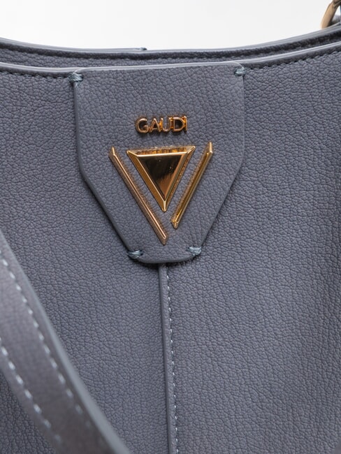 GOLENE Schultertasche mit abnehmbarer Clutch Denim - Damentaschen