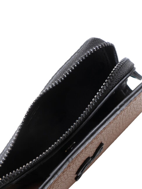 GMONEY57 Ledergeldb&ouml;rse mit Rei&szlig;verschluss Cappuccino - Brieftaschen Damen