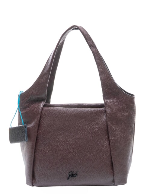 ZEYNEP Flache Schultertasche, mittel Mokka - Damentaschen