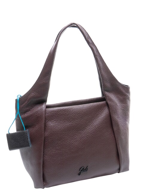 ZEYNEP Flache Schultertasche, mittel Mokka - Damentaschen