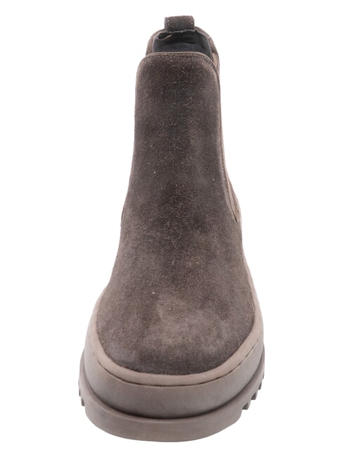 IUKA Lederstiefeletten Dunkelbraun - Herrenschuhe
