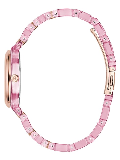 TEMPO MINI Modeuhr wei&szlig; und rosa - Uhren