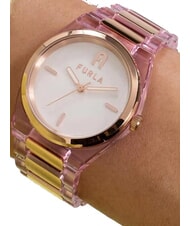 FURLA TEMPO MINI Modeuhr wei&szlig; und rosa - Uhren - 5