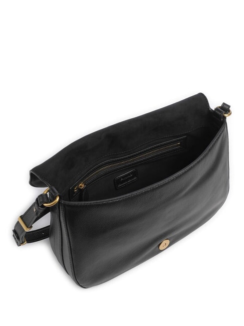 LOVE SATCHEL Umh&auml;ngetasche schwarz-antikgold - Damentaschen