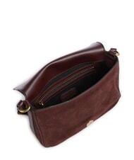 PINKO LOVE SATCHEL Mini-Schultertasche aus Leder Burgunder-Antikgold - Damentaschen - 4