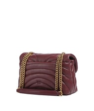 PINKO LOVE PUFF CLASSIC Umh&auml;ngetasche aus Nappaleder intensives Johannisbeer-Antikgold - Damentaschen - 3