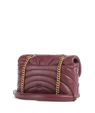 PINKO LOVE PUFF MINI Mini-Umh&auml;ngetasche aus Nappa intensives Johannisbeer-Antikgold - Damentaschen - 2