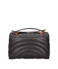PINKO LOVE PUFF CLASSIC Umh&auml;ngetasche aus Nappaleder Marascabraun-Antikgold - Damentaschen - 3
