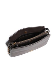 PINKO TRIPLET MINI Schultertasche aus Leder Marascabraun-Antikgold - Damentaschen - 4