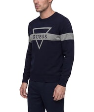 GUESS MARK LOGO JACQUARD Trikot mit dreieckigem Logo smartblue - Herrenpullover - 3