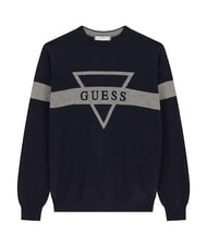 GUESS MARK LOGO JACQUARD Trikot mit dreieckigem Logo smartblue - Herrenpullover - 5