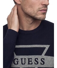 GUESS MARK LOGO JACQUARD Trikot mit dreieckigem Logo smartblue - Herrenpullover - 4