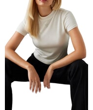 GUESS LICIA Kurzarm-T-Shirt cremwhi - T-Shirts und Tops f&uuml;r Damen - 4