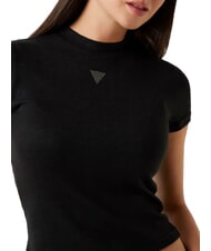GUESS LICIA Kurzarm-T-Shirt tiefschwarz meliert - T-Shirts und Tops f&uuml;r Damen - 3