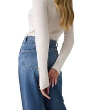 GUESS ELLIE Lang&auml;rmeliges Hemd cremwhi - Damenpullover - 4