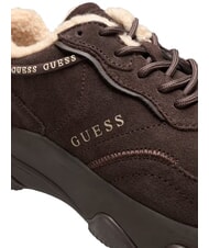 GUESS MICOLA3 Ledersneakers braun - Damenschuhe - 6