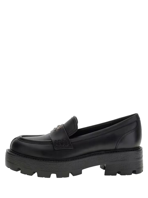 YAMINA Ledermokassin SCHWARZ - Damenschuhe