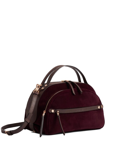 B-GALLERY Handtasche mit Schulterriemen Cabernet/Kakao - Damentaschen