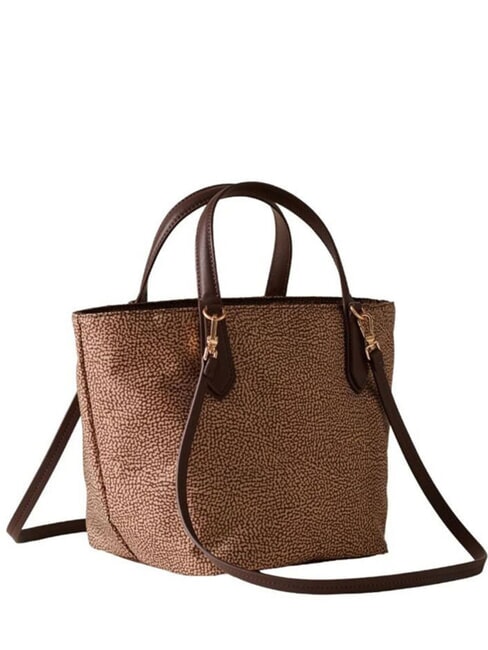 B-ESCAPE Handtasche mit Schulterriemen beige/kastanienbraun - Damentaschen