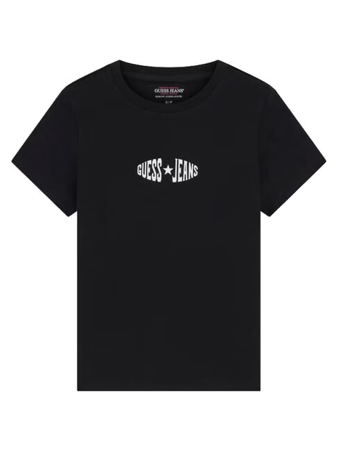 PRINT SLIM Schmal geschnittenes Kurzarm-T-Shirt jetbla - T-Shirts und Tops f&uuml;r Damen