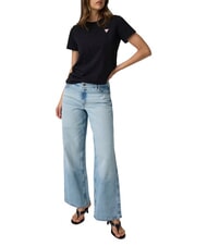 GUESS JEANS TRIANGLE Baumwoll-T-Shirt jetbla - T-Shirts und Tops f&uuml;r Damen - 3