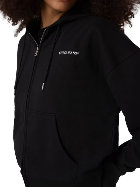 EMBRO Kapuzenpulli mit Rei&szlig;verschluss jetbla - Sweatshirts Damen