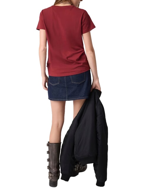 TRIANGLE Baumwoll-T-Shirt Weinbergrot - T-Shirts und Tops f&uuml;r Damen