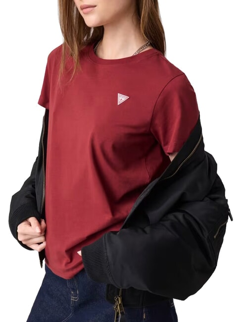 TRIANGLE Baumwoll-T-Shirt Weinbergrot - T-Shirts und Tops f&uuml;r Damen