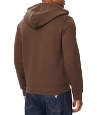 GUESS JEANS SLIM MINI Kapuzenpulli mit Rei&szlig;verschluss dunkler Kaffee - Sweatshirts Herren - 2