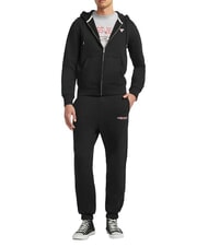GUESS JEANS SLIM MINI Kapuzenpulli mit Rei&szlig;verschluss jetbla - Sweatshirts Herren - 3