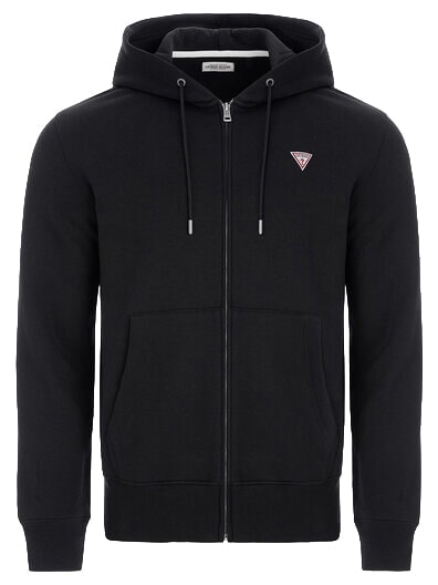 SLIM MINI Kapuzenpulli mit Rei&szlig;verschluss jetbla - Sweatshirts Herren