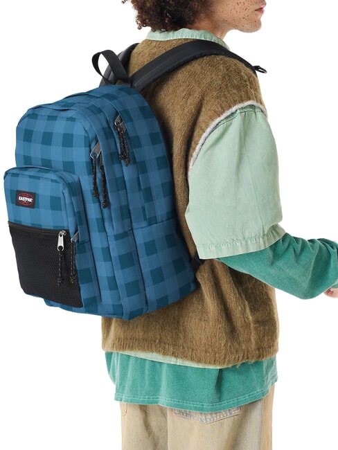 PINNACLE Rucksack blau kariert - Rucks&auml;cke f&uuml;r Schule &amp; Freizeit