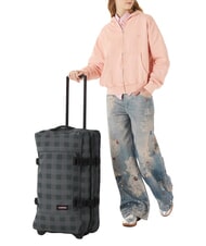 EASTPAK TRANVERZ M Mittlerer Trolley kariert grau - Halbharte Trolleys - 5