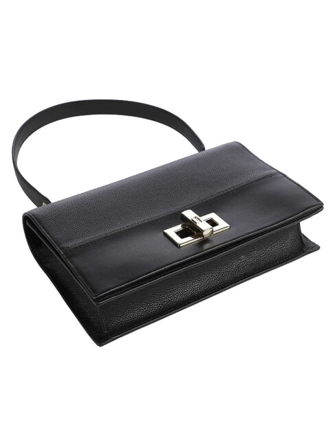 AMELIA Schultertasche aus Leder mit Schulterriemen Schwarz - Damentaschen