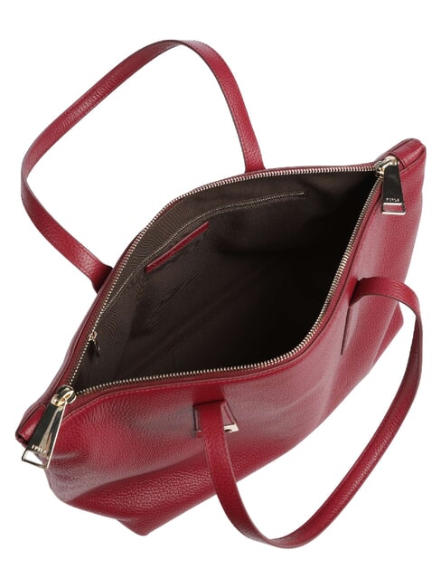 OLIVIA Leder-Einkaufstasche KIRSCHE d - Damentaschen