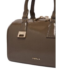 FURLA OLIVIA Lederhandtasche mit Schulterriemen schlammiges Grau - Damentaschen - 5