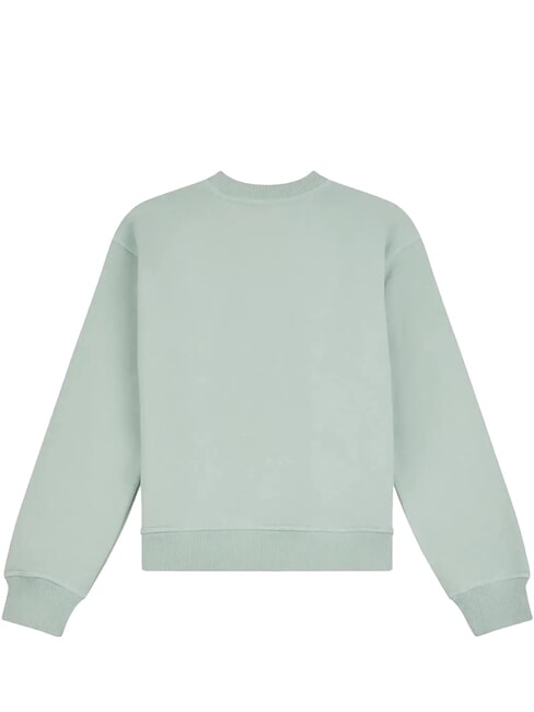 FRENCH TERRY M&auml;dchen-Sweatshirt Mosaikgr&uuml;n - Sweatshirts Kinder