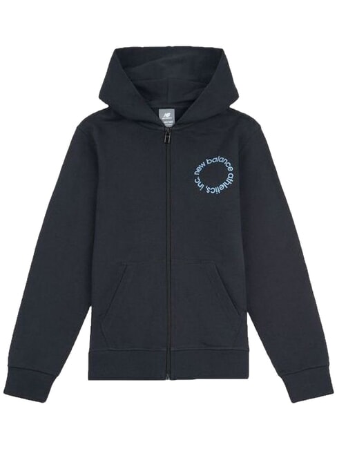 CIRCULAR LOGO Kinder-Sweatshirt mit durchgehendem Rei&szlig;verschluss NB Kaviar - Sweatshirts Kinder
