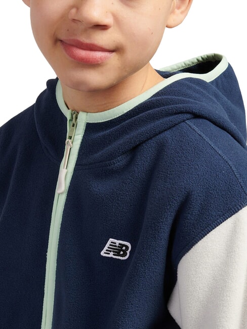 PREMIUM Sweatshirt mit durchgehendem Rei&szlig;verschluss NB Navy - Sweatshirts Kinder