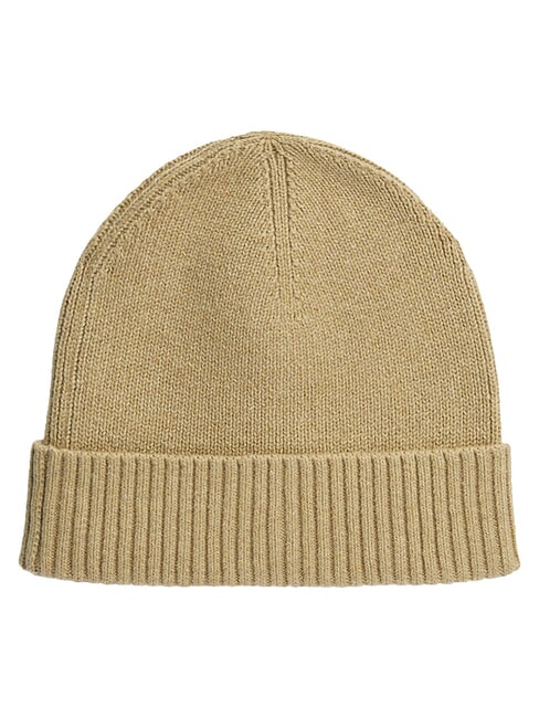 TH FLAG Baumwoll-Beanie-M&uuml;tze mit Umschlag Safari-Leinwand - M&uuml;tzen/H&uuml;te