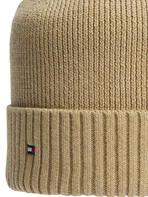 TH FLAG Baumwoll-Beanie-M&uuml;tze mit Umschlag Safari-Leinwand - M&uuml;tzen/H&uuml;te
