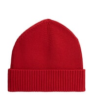TOMMY HILFIGER TH FLAG Baumwoll-Beanie-M&uuml;tze mit Umschlag - M&uuml;tzen/H&uuml;te
